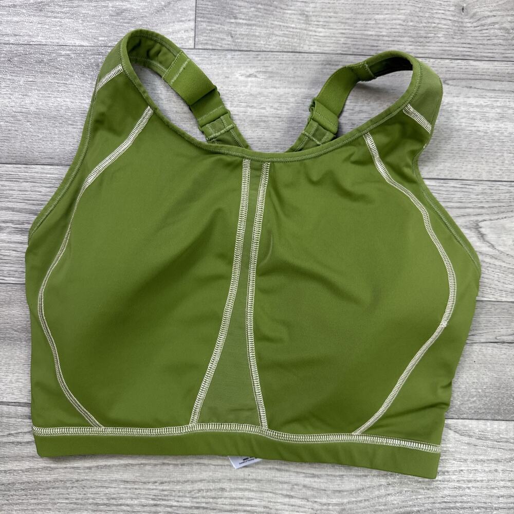 Syrokan Sports Bra High Impact Full Coverage Moss Green sz 36G